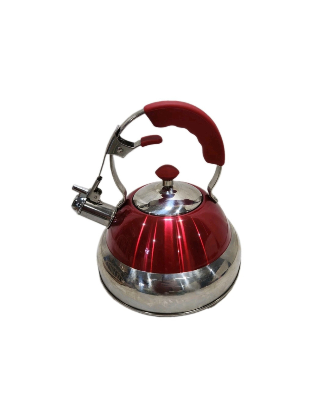 Vintage Whistling Tea Pot #T304 Stainless Steel 2.7qt,works On All Cooktops